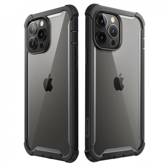 i-Blason iPhone 14 Pro Max Ares Σκληρή Θήκη με Πλαίσιο Σιλικόνης και Προστασία Οθόνης - Black