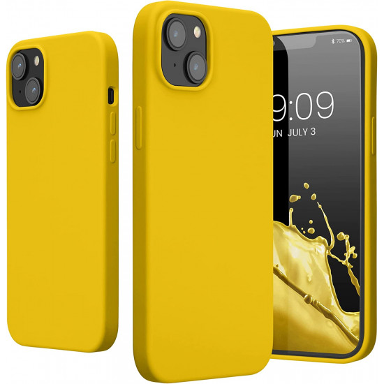 KW iPhone 14 Plus Θήκη Σιλικόνης TPU - Radiant Yellow - 59072.165