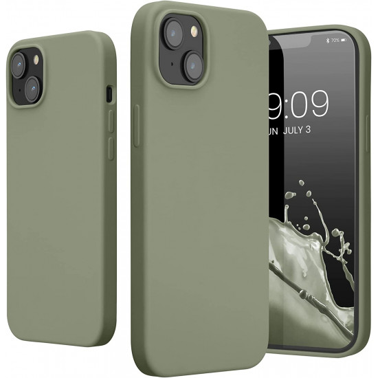 KW iPhone 14 Plus Θήκη Σιλικόνης TPU - Gray Green - 59072.172