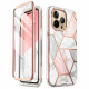 i-Blason iPhone 14 Pro Max Cosmo Σκληρή Θήκη με Πλαίσιο Σιλικόνης και Προστασία Οθόνης - Marble