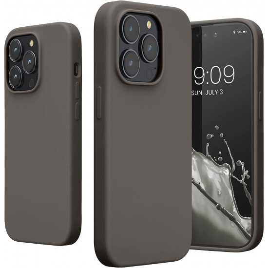KW iPhone 14 Pro Θήκη Σιλικόνης TPU - Stone Dust - 59073.155