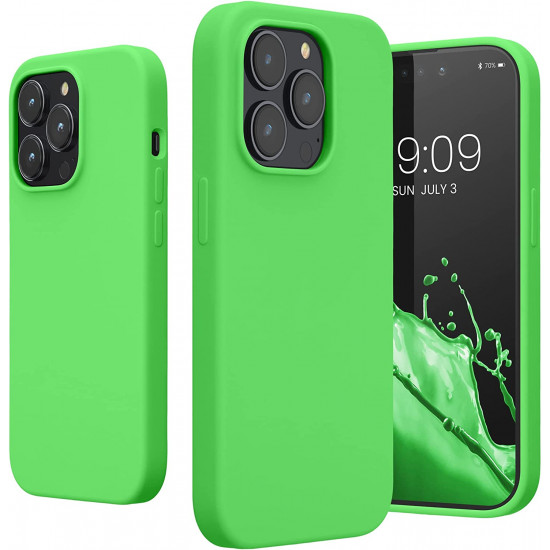 KW iPhone 14 Pro Θήκη Σιλικόνης TPU - Lime Green - 59073.159