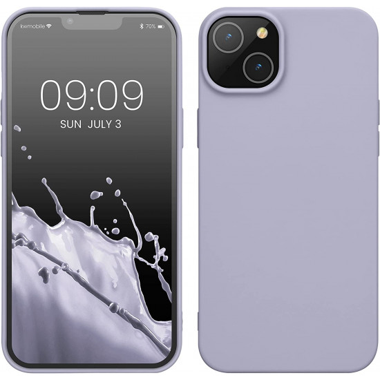 KW iPhone 14 Plus Λεπτή Θήκη Σιλικόνης TPU - Light Lavender - 59076.139