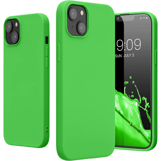 KW iPhone 14 Plus Θήκη Σιλικόνης Rubberized TPU - Lime Green - 59080.159