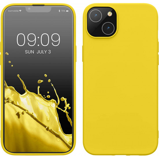 KW iPhone 14 Plus Θήκη Σιλικόνης Rubberized TPU - Radiant Yellow - 59080.165