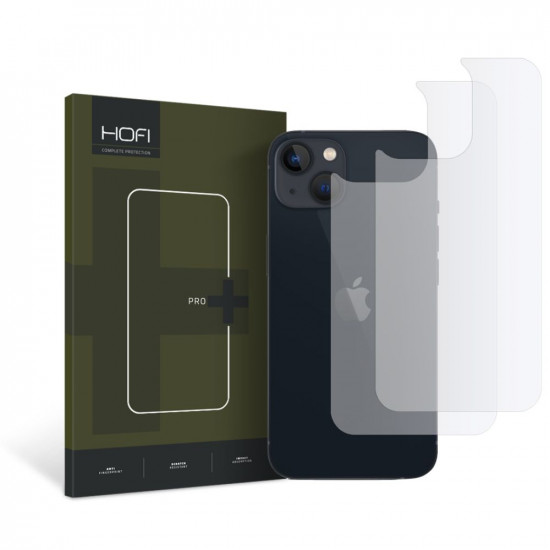 Hofi iPhone 14 Plus / iPhone 15 Plus Hydroflex Pro+ Hydrogel Film Προστατευτική Μεμβράνη για το Πίσω Μέρος - 2 Τεμάχια - Διάφανο