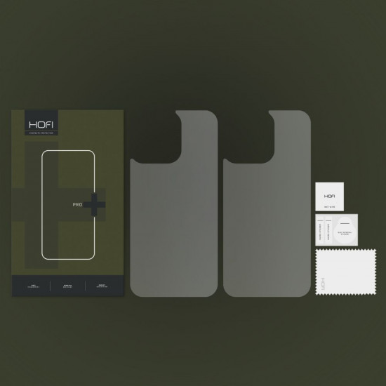 Hofi iPhone 14 Pro Max Hydroflex Pro+ Hydrogel Film Προστατευτική Μεμβράνη για το Πίσω Μέρος - 2 Τεμάχια - Διάφανο