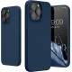 KW iPhone 14 Pro Max Θήκη Σιλικόνης Rubberized TPU - Navy Blue - 59082.116