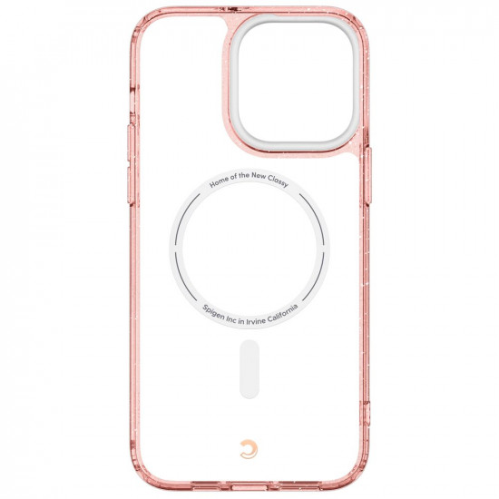 Spigen Cyrill iPhone 14 Pro Shine Mag Θήκη Σιλικόνης με Προστασία Οθόνης και Magsafe - Glitter Rose