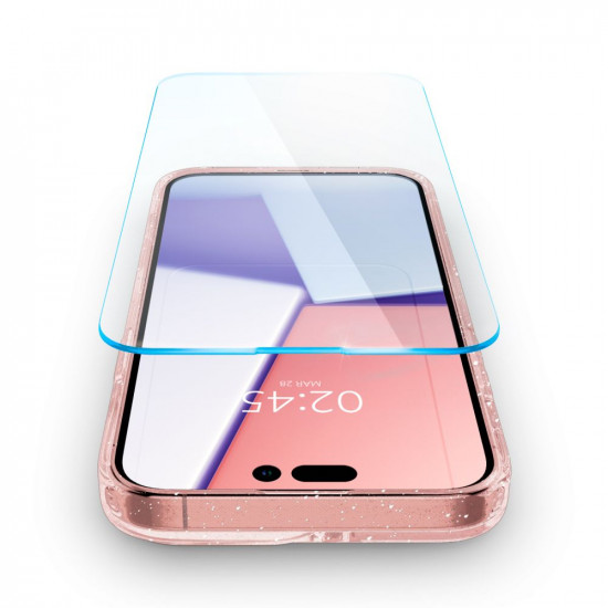 Spigen Cyrill iPhone 14 Pro Shine Mag Θήκη Σιλικόνης με Προστασία Οθόνης και Magsafe - Glitter Rose