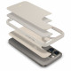 Spigen Cyrill iPhone 14 Pro Max Kajuk Mag Θήκη με Επένδυση Συνθετικού Δέρματος και MagSafe - Cream