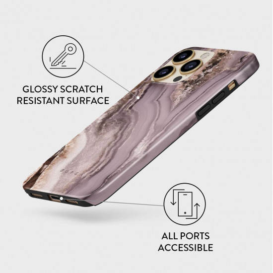 Burga iPhone 14 Pro Max Fashion Tough Σκληρή Θήκη -  Golden Taupe