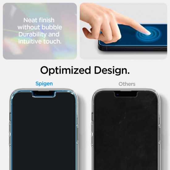 Spigen iPhone 14 Crystal Pack Θήκη Σιλικόνης με Προστασία Οθόνης - Crystal Clear