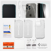 Spigen iPhone 14 Pro Quartz Hybrid Θήκη με Πλαίσιο Σιλικόνης και Όψη Γυαλιού Tempered Glass - Crystal Clear