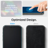 Spigen iPhone 14 Pro Quartz Hybrid Θήκη με Πλαίσιο Σιλικόνης και Όψη Γυαλιού Tempered Glass - Crystal Clear