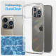 Spigen iPhone 14 Pro Quartz Hybrid Θήκη με Πλαίσιο Σιλικόνης και Όψη Γυαλιού Tempered Glass - Crystal Clear