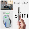 Spigen iPhone 14 Pro Quartz Hybrid Θήκη με Πλαίσιο Σιλικόνης και Όψη Γυαλιού Tempered Glass - Crystal Clear