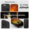 Spigen iPhone 14 Pro Max Optik Armor Mag Θήκη Σιλικόνης με Κάλυμμα για την Κάμερα και MagSafe - Black