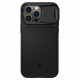 Spigen iPhone 14 Pro Max Optik Armor Mag Θήκη Σιλικόνης με Κάλυμμα για την Κάμερα και MagSafe - Black