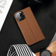 Dux Ducis iPhone 14 Pro Max Skin X2 Flip Stand Case Θήκη Βιβλίο - Brown