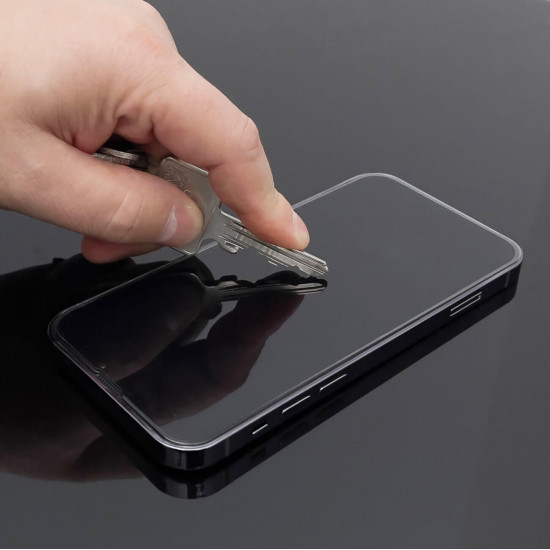 Wozinsky Apple iPhone 13 Pro Max / iPhone 14 Plus 9H Anti-Spy Full Screen Full Glue Tempered Glass Αντιχαρακτικό Γυαλί Οθόνης - Black