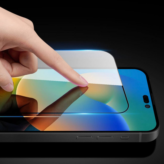 Dux Ducis iPhone 14 Pro Max 10D 9H Full Screen Case Friendly Tempered Glass Αντιχαρακτικό Γυαλί Οθόνης - Black