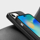 Dux Ducis iPhone 14 Pro Grit Leather Case Θήκη με Επένδυση Συνθετικού Δέρματος και MagSafe - Black