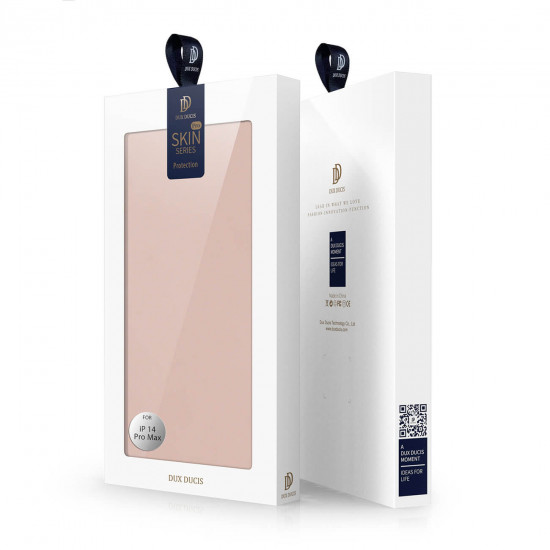 Dux Ducis iPhone 14 Pro Max Flip Stand Case Θήκη Βιβλίο - Rose Gold
