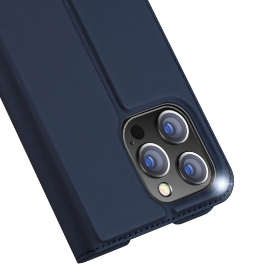 Dux Ducis iPhone 14 Pro Max Flip Stand Case Θήκη Βιβλίο - Blue