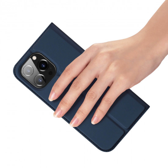 Dux Ducis iPhone 14 Pro Flip Stand Case Θήκη Βιβλίο - Blue