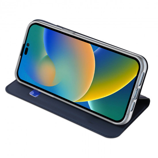 Dux Ducis iPhone 14 Pro Flip Stand Case Θήκη Βιβλίο - Blue