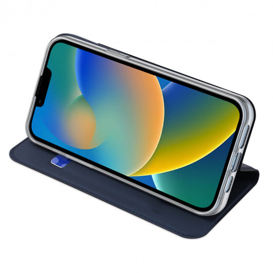 Dux Ducis iPhone 14 Plus Flip Stand Case Θήκη Βιβλίο - Blue