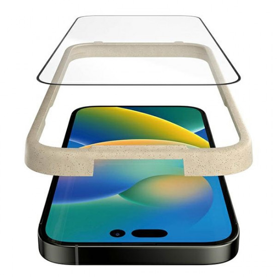 PanzerGlass iPhone 14 Pro Ultra-Wide Fit Anti-reflective Antibacterial Easy Aligner Full Screen Αντιχαρακτικό Γυαλί Οθόνης - Black