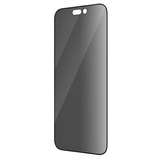 PanzerGlass iPhone 14 Pro Ultra-Wide Fit Privacy Antibacterial Easy Aligner Full Screen Αντιχαρακτικό Γυαλί Οθόνης - Black