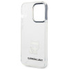 Karl Lagerfeld iPhone 14 Pro Max - Choupette Body Σκληρή Θήκη με Πλαίσιο Σιλικόνης - Διάφανη - KLHCP14XCTTR
