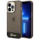 Guess iPhone 14 Pro Translucent Σκληρή Θήκη με Πλαίσιο Σιλικόνης - Black / Semi Clear - GUHCP14LHGCOK