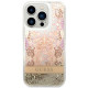 Guess iPhone 14 Pro Paisley Liquid Glitter Σκληρή Θήκη - Gold - GUHCP14LLFLSD