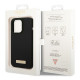Guess iPhone 14 Pro Silicone Logo Plate MagSafe Θήκη Σιλικόνης με MagSafe - Black - GUHMP14LSBPLK