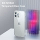 ESR iPhone 14 Pro Max Ice Shield Θήκη με Πλαίσιο Σιλικόνης και Όψη Γυαλιού Tempered Glass - Διάφανη