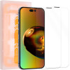 Kalibri iPhone 14 Pro Max - Full Screen Αντιχαρακτικό Γυαλί Οθόνης - 2 Τεμάχια - Διάφανα - 59261.1