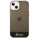Guess iPhone 14 Translucent Σκληρή Θήκη με Πλαίσιο Σιλικόνης - Black / Semi Clear - GUHCP14SHGCOK