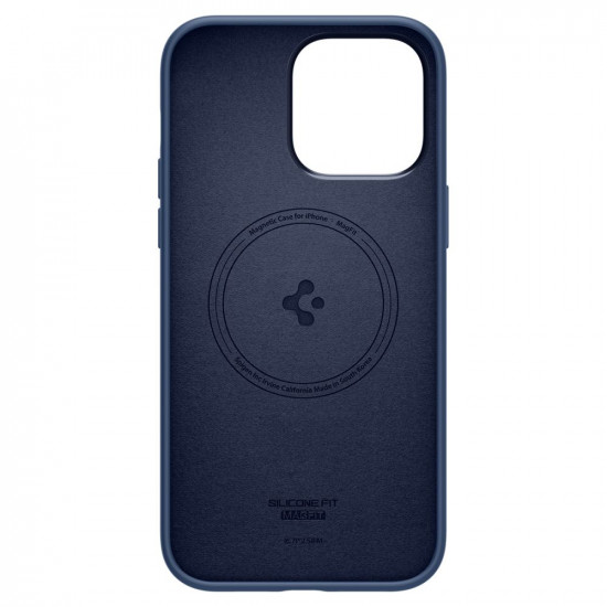 Spigen iPhone 14 Pro Max Silicone Fit Mag Θήκη Σιλικόνης με MagSafe - Navy Blue - ACS04847