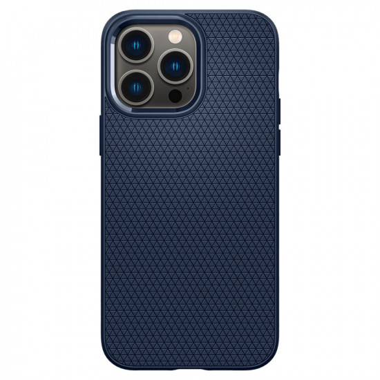 Spigen iPhone 14 Pro Max Liquid Air Θήκη Σιλικόνης - Navy Blue