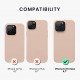 KW iPhone 14 Pro Max Θήκη Σιλικόνης Rubberized TPU - Dusty Pink - 59074.10