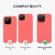 KW iPhone 14 Pro Max Θήκη Σιλικόνης Rubberized TPU - Neon Coral - 59074.103