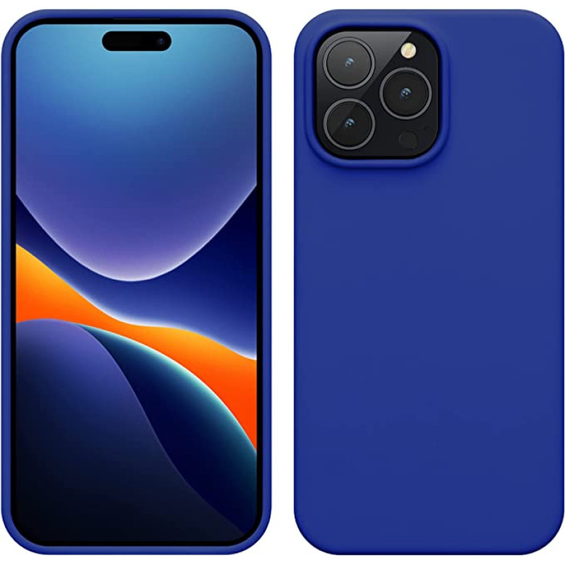 KW iPhone 14 Pro Max Θήκη Σιλικόνης Rubberized TPU - Baltic Blue - 59074.134