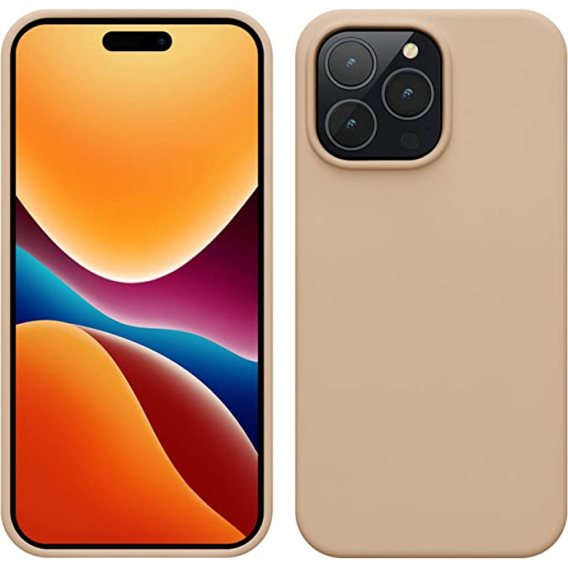 KW iPhone 14 Pro Max Θήκη Σιλικόνης Rubberized TPU - Mother Of Pearl - 59074.154