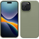 KW iPhone 14 Pro Max Θήκη Σιλικόνης Rubberized TPU - Gray Green - 59074.172