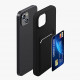 KW iPhone 14 Plus Θήκη Σιλικόνης TPU με Υποδοχή για Κάρτα - Black - 59113.01