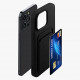 KW iPhone 14 Pro Max Θήκη Σιλικόνης TPU με Υποδοχή για Κάρτα - Black - 59115.01